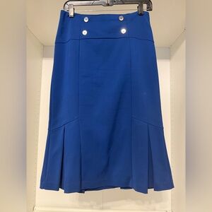 New York & Company Royal Blue A-Line Skirt